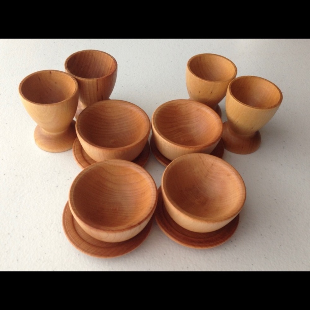 12pc Organic Wooden Pretend Play Kitchen Set